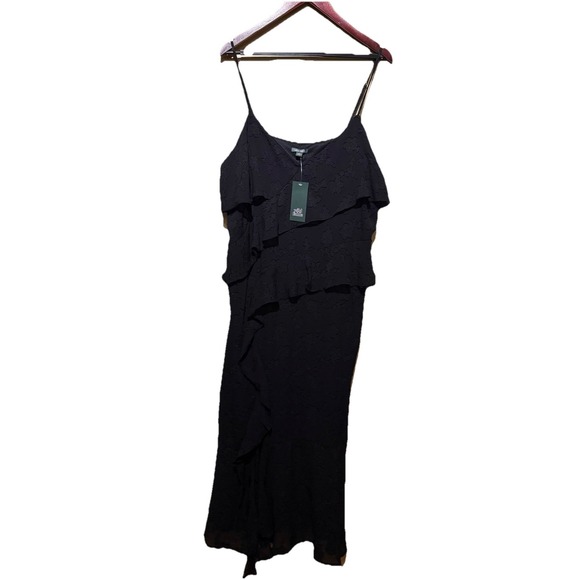 Wild Fable Women's Ruffle Midi Dress Yellow Size XXL - Picture 2 of 5